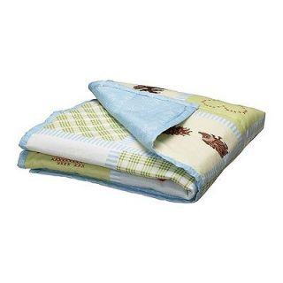 VANDRING RUTA Comforter/blan​ket, green, blue NEW FROM IKEA VERY 