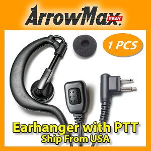 Ear Hanger w. MIC for Motorola CP150 CP200 GP68 GP300 GP308 P110 P200 