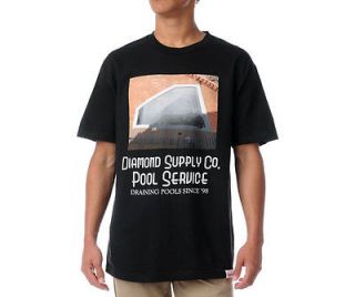   Supply Co. Pool Service Black T Shirt White Grey 98 smoke rings aqua