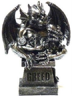 gargoyle statue 7 deadly sins greed from australia time left