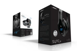 SMS Audio SYNC by 50 Over Ear Wireless Headphones BLACK Fiddy 50 Cent 
