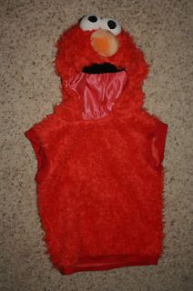 SESAME STREET ELMO Boys Girls Plush COSTUME Halloween 3 4T Red Furry 