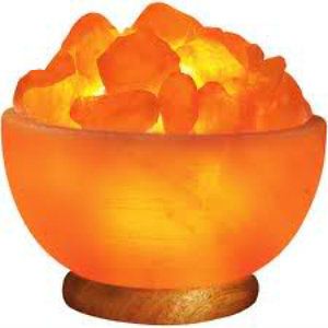 large abundance fire bowl himalayan rock crystal salt lamp w