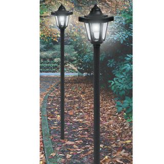 new 2 pack coach style solar light lamp posts time