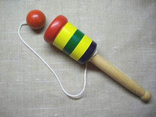 wooden ball and cup game old fashion fun new time
