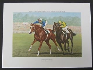 Richard Stone Reeves   Misntrel Defeats Hot Grove   Race Horse Print