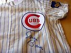 ERNIE BANKS Signed 1969 Cubs(Mitchell & Ness)Baseball Flannel Jersey 