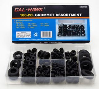180 Rubber Grommet Firewall Hole Plug Set Electrical Wire Gasket 