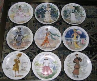 LIMOGES DArceau Women of the Century Set of 11 Collector Plates