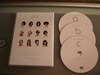 Newly listed ABC CUTTING HAIR THE VIDAL SASSOON WAY EDUCATION 3 DVD 