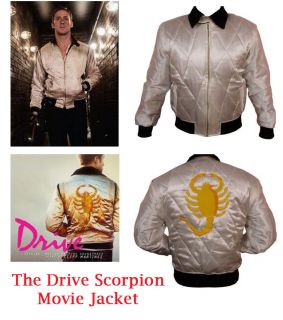 Drive Movie Scorpion Jacket   Made by Satin with Golden scorpion 