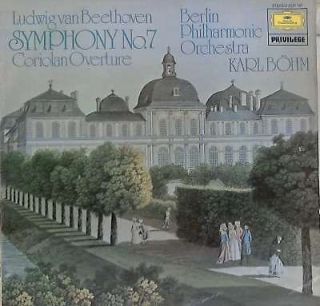 Beethoven Symphony no 7 (Coriolan Overture), Karl Bohm, Good Vinyl