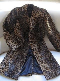 Womens Arden B. Leopard Print 3/4 Length Fitted Jacket/Blazer