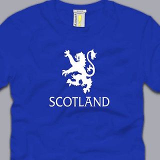 SCOTLAND T SHIRT 3XL scots united kingdom logo lion funny UK scottish 