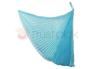 Nice Light Blue Belly Dance Costume Isis Wings US seller .fast 