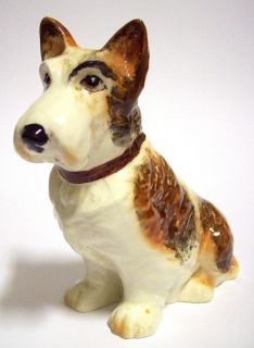 Vintage Porcelain Figurine Sylvac Terrier Dog Figural Figure