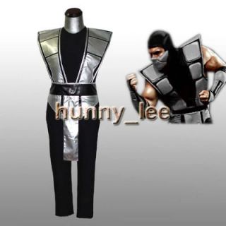 mortal kombat 3 smoke cosplay costume custom made grey from