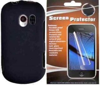   Hard Rubberized Case Cover+Screen Protector for LG Extravert vn271