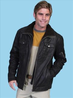 scully mens 307 black frontier leather zip jacket new more