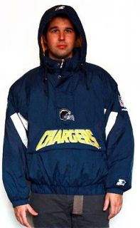 VTG Starter Pro Line NFL San Diego Chargers Warm Jacket Seau Coat ½ 