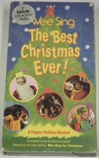 WEE SING THE BEST CHRISTMAS EVER ~ VHS  R.Dee Vic McGraw Ronee Walker 