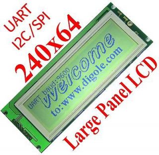 SerialUART/IIC/I2C/SPI 240x64 Graphic LCD Display Module for Arduino 
