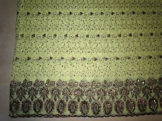   Antique Hakoba Georgette Green Bronze Saree sari & Unstitched Blouse