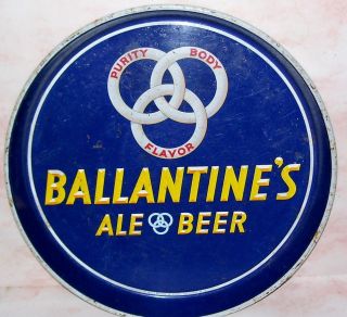   Ballantines Ale & Beer Serving Tray P. Ballantine & Sons Newark NJ