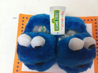 Sesame Street Cookie Monster Kids Stride Rite Relaxed Fit Blue Sz T5/6 