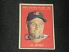 al rosen 1961 topps mvp signed auto card 474 indians expedited 