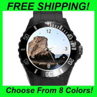 ocean rock scenery round sports watch 8 colors lw1731 from