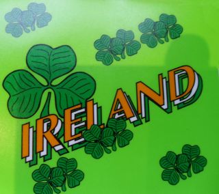ireland shamrock sticker interior car decal irish stickers time left