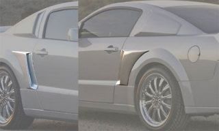   GT500 Xenon Urethane 1/4 Panel Body Side Scoops Pair (Fits Mustang