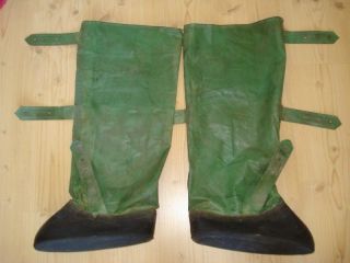 Vintage Soviet Russian Fishing Boots 100% Rubber Rain Shoes Waterproof 