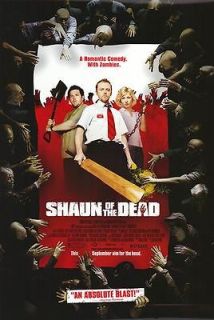 SHAUN OF THE DEAD DOUBLE SIDED ORIGINAL MOVIE POSTER 27x40