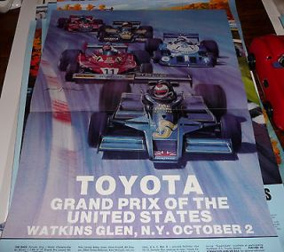 f1 poster in Sports Mem, Cards & Fan Shop