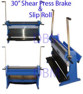 30 Shear Press Brake Bender Slip Roll Roller Sheet Metal Finger Box 