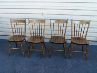 49913 set 4 maple windsor side chairs chair s time