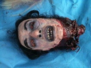 Halloween prop Haunted attraction film Male severed head Fresh movie 