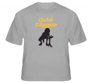 gold digger digging funny lotr t shirt from canada returns