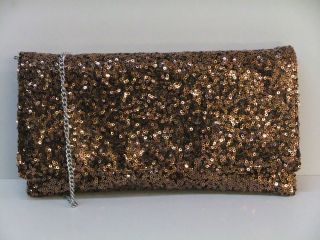 sparkly sequin party evening clutch shoulder bag more options exact