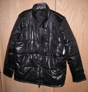 Ferrar Ski Puffer/Bubble Style Jacket Coat L Black w3 Inside Pockets 