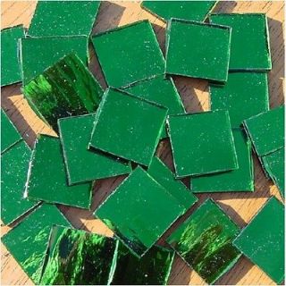 25 green mirror 1 square glass mosaic tile time left