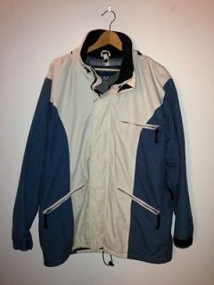 Burton Universe Mens Snowboard jacket Blue and White w/ Vest Vintage 