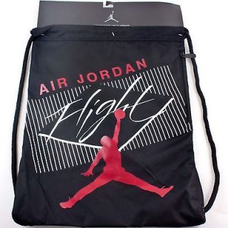 Nike Air JORDAN Flight Logo Jumpman Drawstring Gym Sack Bag Workout 