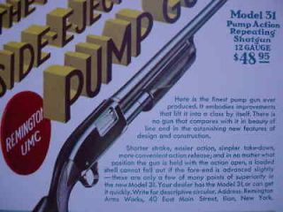 remington side ejection pump model 31 shotgun poster time left