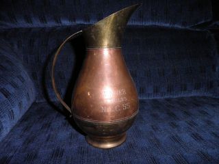 1955 NCC Winner of 9 Holes Copper/Brass Pitcher Made in Holland