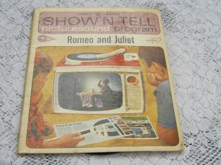 Show N Tell Picturesound Program Romeo And Juliet 1965 ST 156 General 
