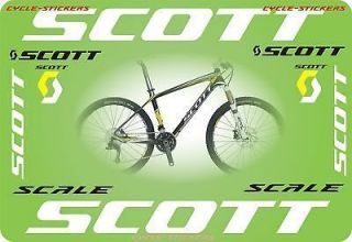 scott bikes 2011 scale full sticker kit 