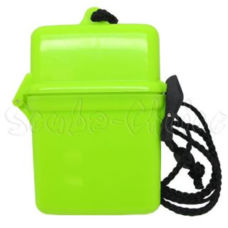 Scuba Diving Dive Diver Waterproof Dry Box Case Container w/ String 
